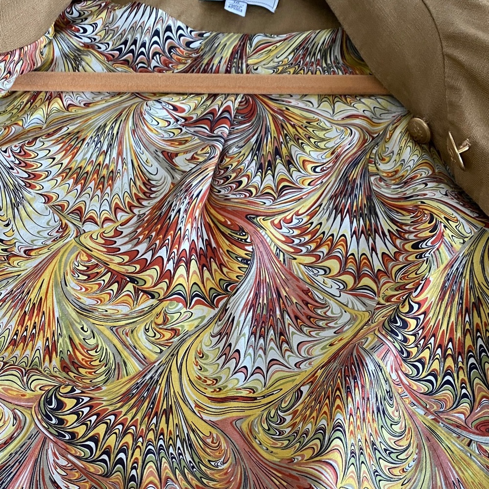 Anthropologie Ruffian Ruffled Brown Jacket - Picture 6 of 8